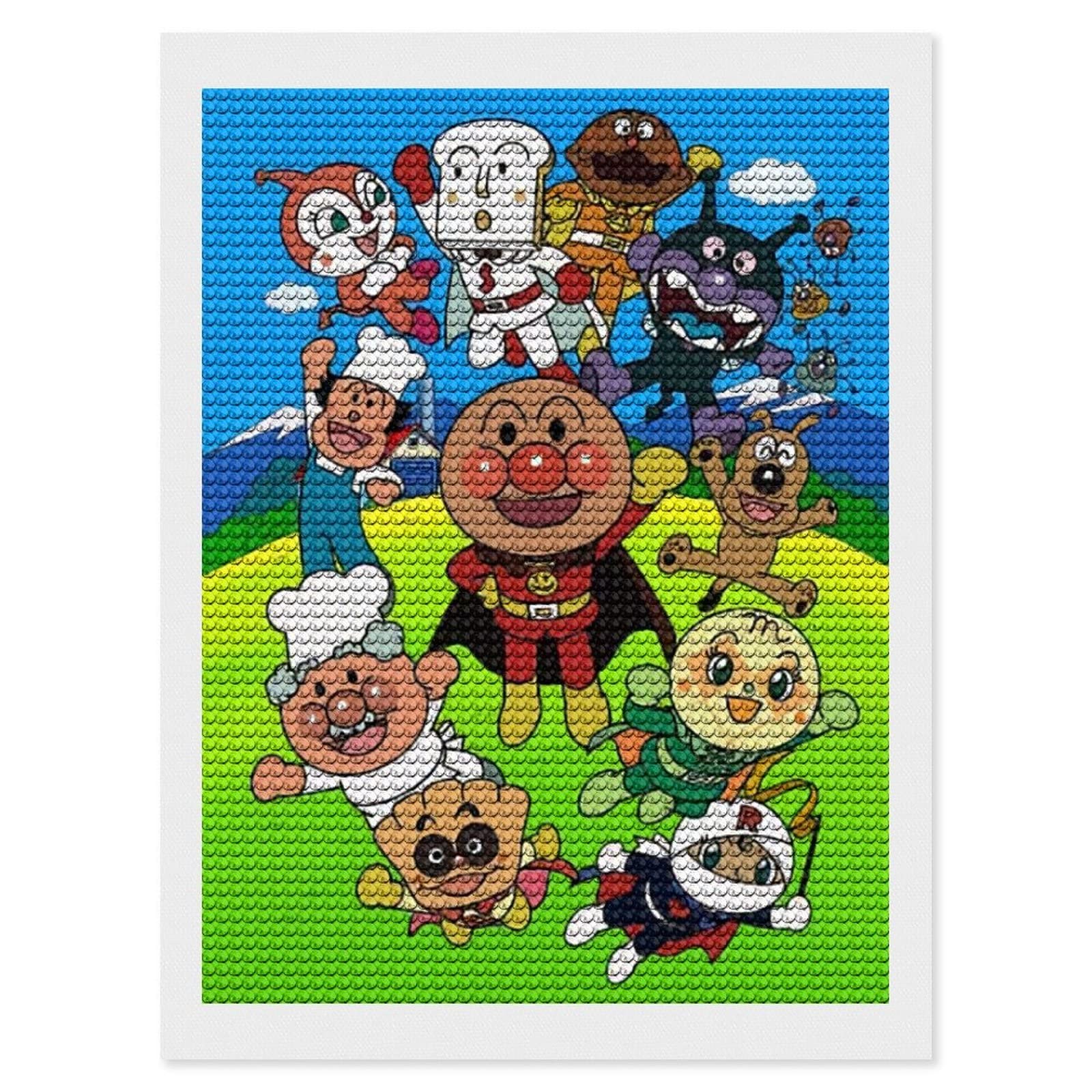 Amazon.co.jp: アンパンマン ダイヤモンドアート 5Dダイヤモンドペイン
